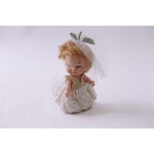 Uneeda, 1960s, Pee Wee, Bride, Small Doll, White Dress, Vintage ~ 250724-WH 1323